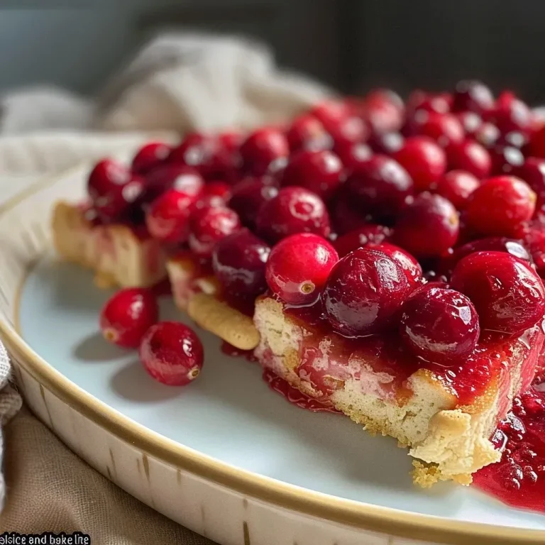 ['Close-up view of a delicious cranberry tofu dessert showcasing vibrant cranberry toppings.', 'Side view of a sumptuous dessert featuring a creamy tofu base and fresh cranberries.', 'Detailed image of a cranberry tofu treat, highlighting its smooth texture and rich colors.', 'Close-up of a cranberry dessert with a glossy finish and bright red berries, served in a dish.']