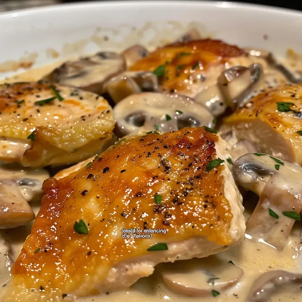 ['Close-up view of a creamy chicken casserole with broccoli and cauliflower.', 'Side angle of a baked chicken casserole featuring vegetables and melted cheese.', 'Juicy, creamy chicken casserole with visible chunks of meat, broccoli, and cauliflower.', 'Colorful chicken casserole loaded with creamy sauce and fresh vegetables.']