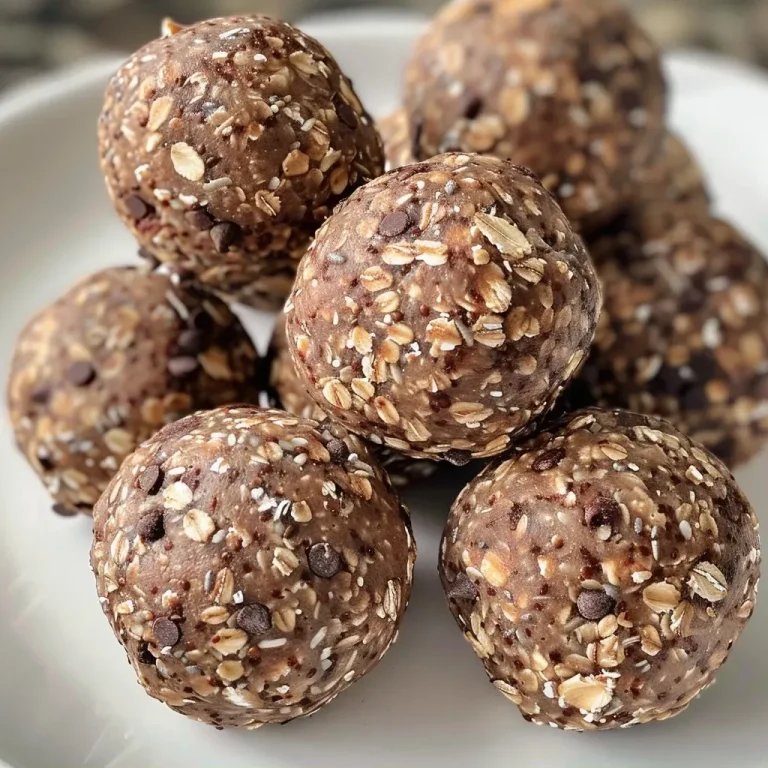 ['A close-up side view of gluten-free protein balls on a wooden surface.', 'Multiple gluten-free protein balls displayed in a small bowl, showing their texture.', 'A detailed shot of delicious gluten-free protein balls with chocolate chips.', 'A collection of gluten-free protein balls arranged appealingly with a rustic background.']