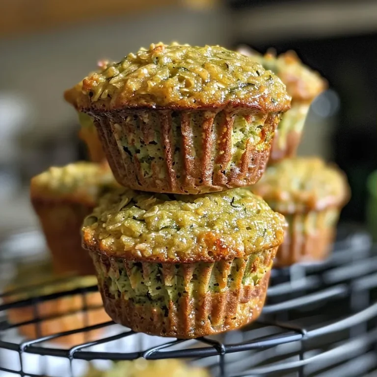 ['Close-up side view of healthy zucchini muffins showcasing their texture and ingredients.', 'Juicy healthy zucchini muffins with a golden-brown exterior, highlighting their moist interior.', 'Freshly baked zucchini muffins arranged neatly, showing chocolate chips and spice specks.', 'Appetizing side view of healthy muffins made with shredded zucchini and a sprinkle of cinnamon.']