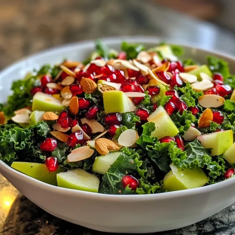 ['Close-up view of a vibrant pomegranate salad featuring pomegranate seeds and mixed greens.', 'Side view of a fresh pomegranate salad with green apples, pecans, and crumbled goat cheese.', 'Juicy pomegranate salad showcasing a colorful mix of ingredients including shallots and greens.', 'Detailed image of a pomegranate salad filled with bright red seeds, apple slices, and nuts.']