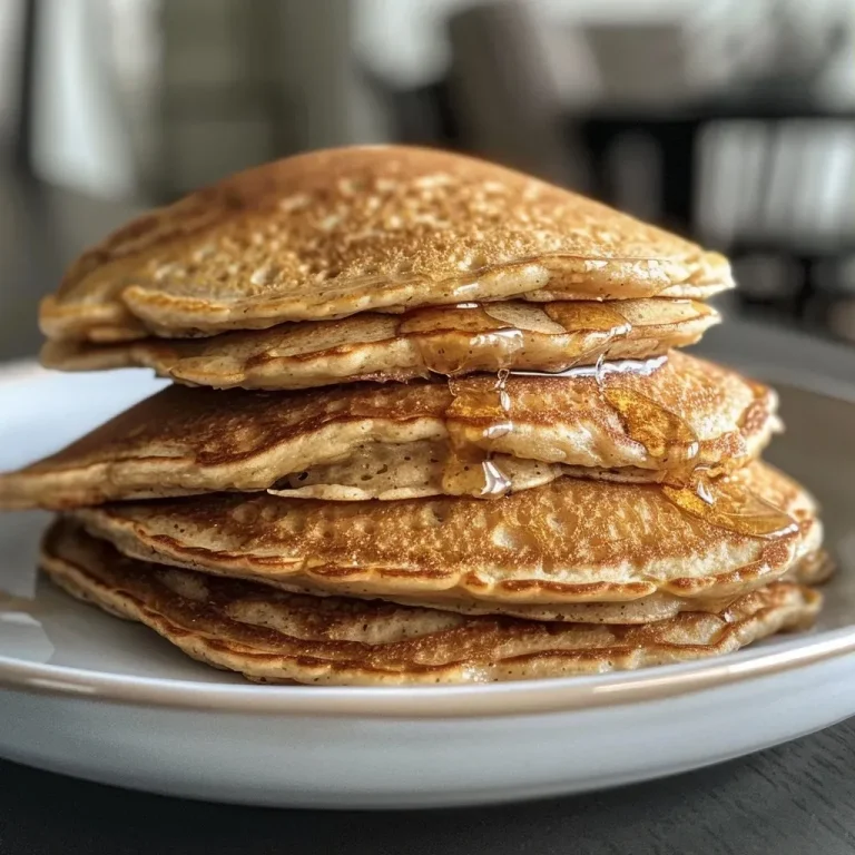 ['Close-up photo of a stack of golden-brown protein pancakes drizzled with syrup.', 'Side view of fluffy protein pancakes topped with a dollop of Greek yogurt and fresh fruit.', 'Juicy protein pancakes on a plate, showcasing layers and a rich maple syrup glaze.', 'Delicious protein pancakes arranged elegantly with oats and a sprinkle of powdered sugar.']