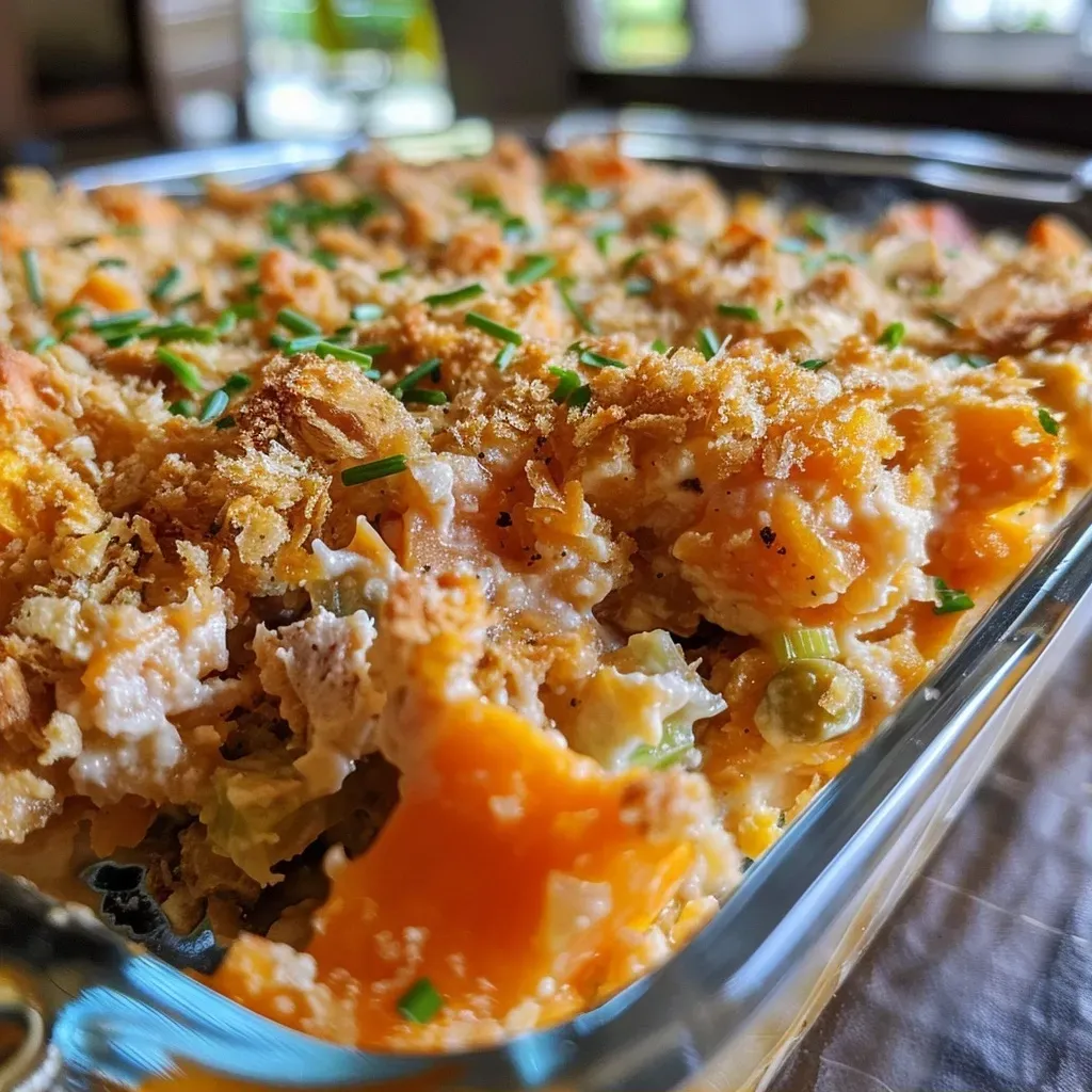 ['Close-up view of a baked Sweet Potato Tuna Casserole with a golden crust.', 'Side angle of a delicious Sweet Potato Tuna Casserole, highlighting the creamy texture.', 'Juicy Sweet Potato Tuna Casserole displayed with visible layers of sweet potatoes and tuna.', 'Detailed image of a steaming Sweet Potato Tuna Casserole with fresh ingredients visible.']