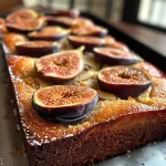 ['Close-up side view of a moist Paleo Fig Cake topped with sliced figs.', 'Juicy Almond Flour Fig Cake displayed with fresh fig slices on top.', 'Slice of Fig Cake made with almond flour, highlighting its texture and fig topping.', 'Paleo Fig Cake featuring a golden-brown crust and fresh fig decorations.']