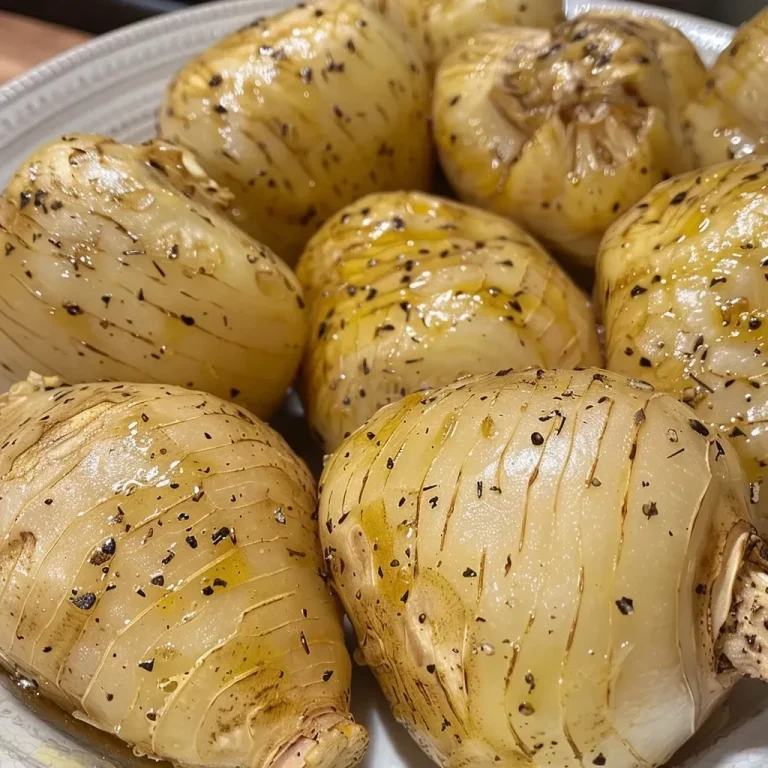 A close-up view of buttery rutabagas, highlighting their golden color and smooth texture.