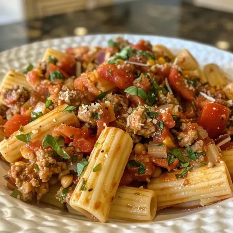Elevate Your Dinner Game with This Cottage Cheese Protein Pasta Close-up view of high protein pasta with cottage cheese and spinach.