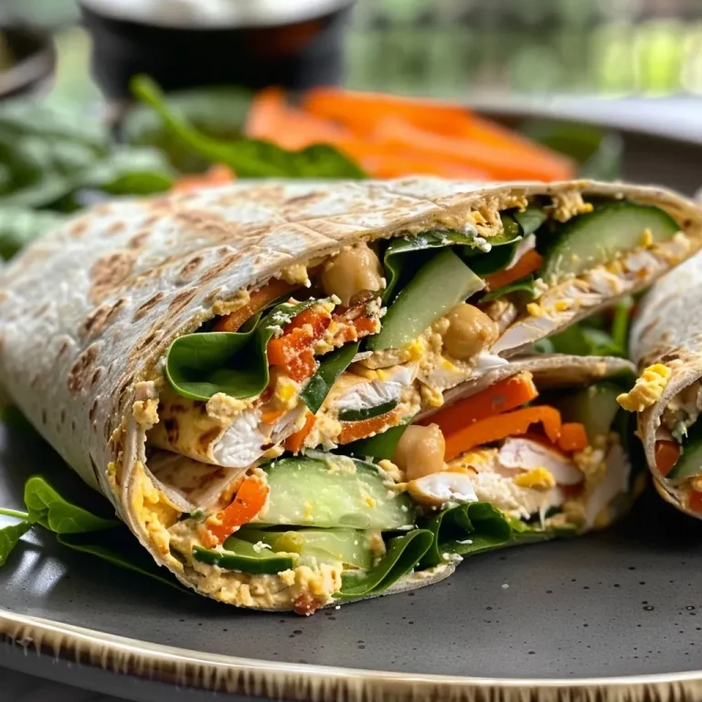 Juicy high protein wraps filled with fresh vegetables and chicken, captured from a side view.
