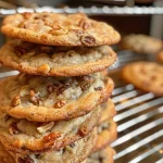 Close-up view of a delicious Mashed Potato Cookie with a golden brown exterior and a sprinkle of sugar on top.